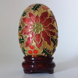 Cloisonne Decorative Holiday Egg